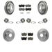 Transit Auto - Front Rear Wheel Bearings Coated Disc Brake Rotors And Ceramic Pads Kit (10Pc) For Porsche Cayenne Volkswagen Touareg With 330mm Diameter Rotor KBB-118493