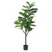 Artificial Tree-5 Ft Faux Plants Fig Tree in Pot - TiaGOC Decorative Fake Green Plants for Home Garden Office Mall Artificial Plants for Home Decor Indoor FL150