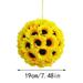 Wall Sunflowers decorations home Decoration Artificial Plant Flower Sunflower Artificial Sunflower Hangs Sunflower Ball Wedding Party Home Decoration Faux Sunflower Hangs