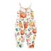 Tosmy Romper Outfits Strap Girl Romper Pumpkin Kids Baby Jumpsuit Cartoon Toddler Girl Romper Jumpsuit Baby Clothes