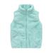 Kids Girls Solid Zip Up Fall Warm Winter Outwear Comfy Cardigan Coat