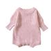 Bjutir Toddler Girls Long Sleeve Colourful Kintted Sweater Romper Bodysuit For Babys Clothes For 6-9 Months