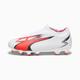 PUMA Ultra Match Ll FG/AG Youth Football Boots, White/Black/Fire Orchid, size 5.5