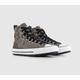 Converse All Star Berkshire Sneaker Boots Engine Smoke Black White, 9