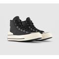 Converse Womens All Star Chuck 70 Hi Trainers Black Egret, 9