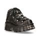 New Rock Unisex Black Gothic Ankle Boots-106-S1 - Size EU 36