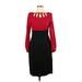 White House Black Market Casual Dress - Sheath: Red Print Dresses - Women's Size 2