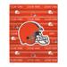 Cleveland Browns 50'' x 60'' Logo Stripe Flannel Fleece Blanket