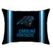 Carolina Panthers 20" x 26" Standard Stripe Logo Micro Plush Bed Pillow Cover