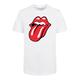 T-Shirt F4NT4STIC "The Rolling Stones Classic Tongue" Gr. 110/116, weiß Mädchen Shirts T-Shirts