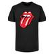 T-Shirt F4NT4STIC "The Rolling Stones Classic Tongue" Gr. 110/116, schwarz Mädchen Shirts T-Shirts
