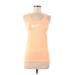 Nike Active Tank Top: Orange Activewear - Women's Size Medium