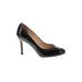 Kate Spade New York Heels: Slip On Stiletto Cocktail Party Black Print Shoes - Women's Size 6 1/2 - Almond Toe