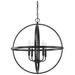 HomePlace Lighting Hartwell 4 Light Pendant Matte Black