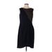 BCBGMAXAZRIA Casual Dress - A-Line: Black Color Block Dresses - Women's Size Large