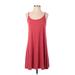 Lou & Grey Casual Dress - A-Line: Red Solid Dresses - Women's Size X-Small