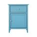 Winston Porter Naudia 1 - Drawer Nightstand in Teal Wood in Blue/Brown | 25.08 H x 19.08 W x 15.08 D in | Wayfair 2DC4716EB80949D08E850F898CC02B1B