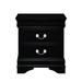 Winston Porter Navion Nightstand in Black Wood in Black/Brown | 23.83 H x 21.58 W x 15.83 D in | Wayfair BBB046F4F3F94E7D9FA8D7FF720ECA01