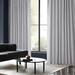 Birch Lane™ Rayne Faux Silk Room Darkening Curtains for Bedroom, Living Room Large Window Single Panel Silk in Gray | 108 H in | Wayfair