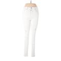 Blue Savvy Jeggings - High Rise Skinny Leg Boyfriend: White Bottoms - Women's Size 9 - Light Wash