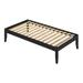 Wade Logan® Braulia Contemporary Solid Wood Platform Bed w/ 13 Support Slats Metal in Black | 15.75 H x 77.88 W x 81.5 D in | Wayfair