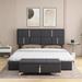 Mercer41 Articombe 2 Piece Bedroom Set Upholstered in Black | 40.7 H x 64.6 W x 85.5 D in | Wayfair 14E483CE98754B9F9553589CBEAB9D19