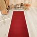 Red 312 x 26 x 0.3 in Area Rug - Eider & Ivory™ Roughtail Area Rug w/ Non-Slip Backing, Rubber | 312 H x 26 W x 0.3 D in | Wayfair