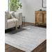 Karla 2' x 3' Cottage Silver Gray/Sage/Light Silver Area Rug - Hauteloom