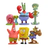 6 pz/set Kawaii Patrick Star spugne Bobs modello in PVC Action Figure Dolls Cartoon Sponge Bobs Bobs