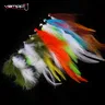 Vampfly 1pc Streamer articolato mosche Circus Peanut Double embroider Conehead Fishing Fly Pike Bass