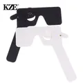 1 pz nero bianco Lorgnette Occluder Multi 17 Pin Hole Hand Occluder optometria strumento strumento