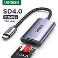 Lettore di schede UGREEN SD4.0 Adattatore per scheda di memoria da USB-C a SD MicroSD TF da 312 MB/s
