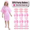 1/6/15set Spa Party for Girls Child Birthday Party Favors For Kids Kimono Girl Kids Robes Wedding