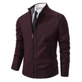 2023 autunno inverno uomo Cardigan caldo uomo maglioni in pile giacca uomo Slim Fit maglione