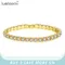 LUOTEEMI 3mm 4mm 5mm Charm CZ bracciale Tennis braccialetti per le donne Color oro zircone Iced Out Stone Chain accessori da uomo