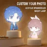 Personalizzato personalizzato personalizzato 3D lampada Standee foto cartone animato personalizzato