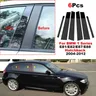 6Pcs Car Door Window Pillar post Trim moulding Cover per BMW serie 1 E81/E82/E87/E88 Hatchback