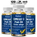 Integratore di olio di pesce Omega 3 biologico naturale contiene EPA + DHA tripla azione per
