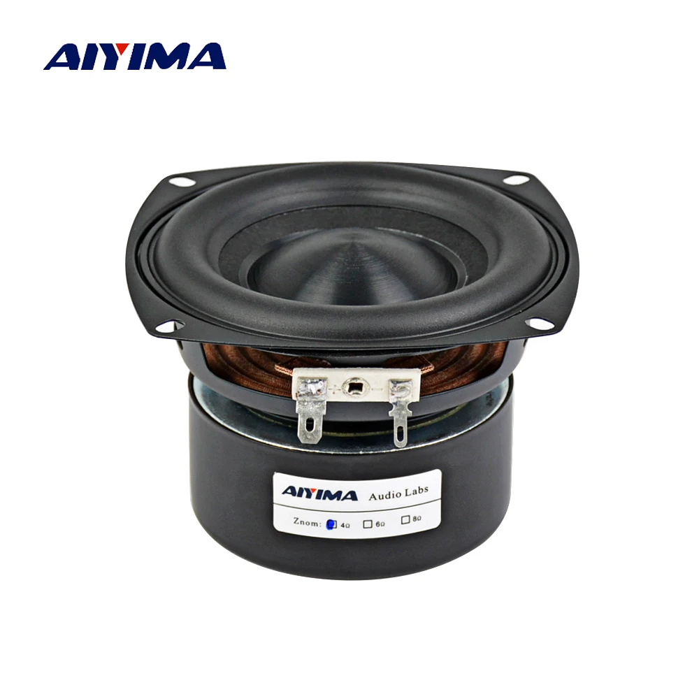 AIYIMA Altoparlante portatile audio da 4 pollici 4 8 Ohm 40 W Altoparlante per bassi a gamma completa Altavoz Portatil Altoparlanti stereo Hifi Home Theater fai da te