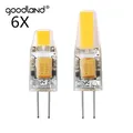 Goodland Mini G4 LED Lamp 3W 6W AC/DC 12V dimmerabile COB LED G4 lampadina 360 angolo del fascio