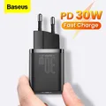 Baseus Super Si 30W caricatore USB C per Macbook iPad Pro QC PD 3.0 caricabatterie di tipo C a