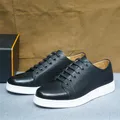 Taglia da 38 a 50 scarpe Casual da uomo classiche Sneakers stringate in vera pelle scarpe Derby