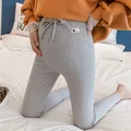 Pantaloni premaman morbido sottile vita regolabile Leggings donna incinta abiti gravidanza pantaloni