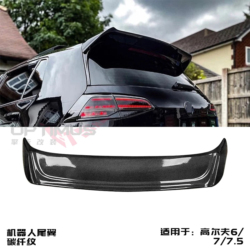Car Styling per Volkswagen VW Golf 7 MK7 7.5 GTI GTD GTE Spoiler 2014-2019 ABS Plastica tetto posteriore Tronco spoiler Ala