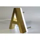 Numero civico personalizzato moderno a led 3D, colore oro, luce bianca, metallo, esterno, impermeabile, targa per porta dell'hotel, lettera, numero d'indirizzo