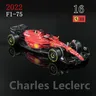Bburago 1:43 2022 F1 Scuderia Ferrari F1-75 16 # Leclerc 55 # Sainz Formula un modello di auto con