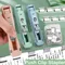 Push Clip Cucitrice Graffetta Raccoglitore Push Morsetto Dispenser di nastro Graffette Forniture per ufficio Set Cucitrice da tavolo Cancelleria