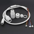 CCTV POE IP network Camera PCB Module video power cable Withe 65cm long RJ45 female connectors
