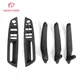LHD RHD 4 pezzi Maniglia per porta interna auto Pannello interno Pull Trim Copertura Maniglia Set Bracciolo di ricambio per BMW E70 E71 E72 X5 X6