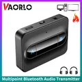 Trasmettitore audio multipunto Bluetooth 5.0 Adattatore wireless stereo a bassa latenza AUX RCA da 3,5 mm Collegare 2 cuffie per TV PC Box